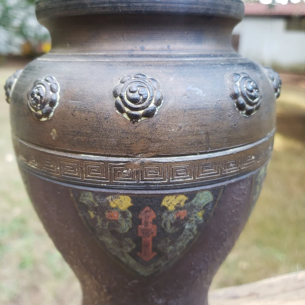 Vintage Made In Japan Decorative Vase WITH CHIPS/DEFECTS